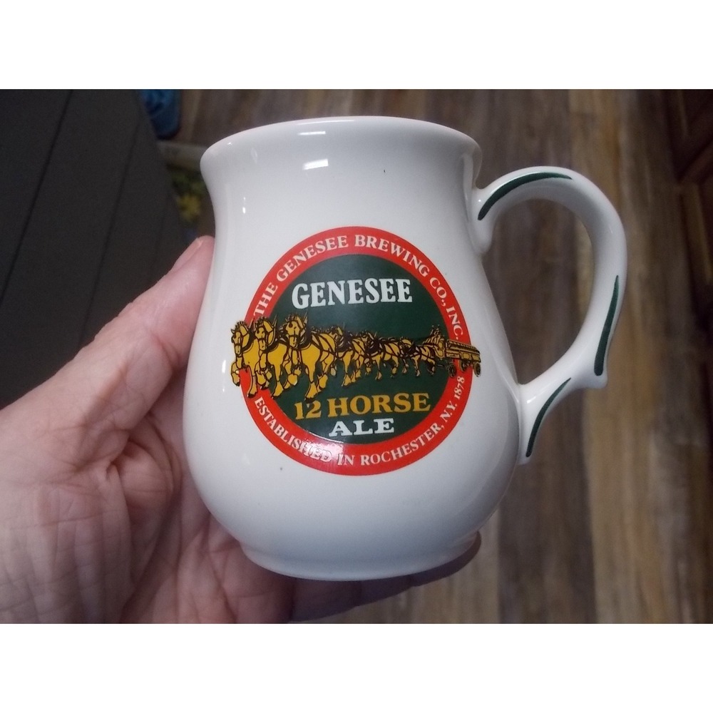 Vintage 1985 Genesee 12 Horse Ale Franklin Mint Tankard Collection Mug Japan